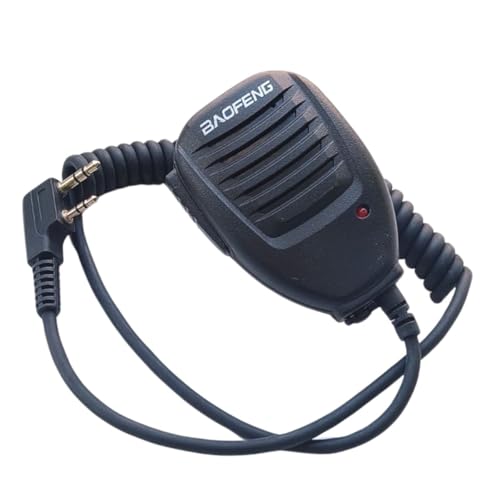 Microfone Ptt Mike Para Rádio Comunicador Baofeng Entrada 2 Pinos