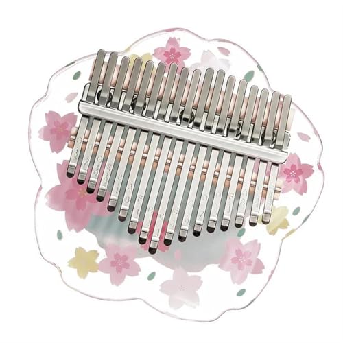 Acryl Kalimba 17/21 Schlüssel Chromatische Transparent Kalimbas Daumen Klavier Professionelle Musik Tastatur Anfänger(17)