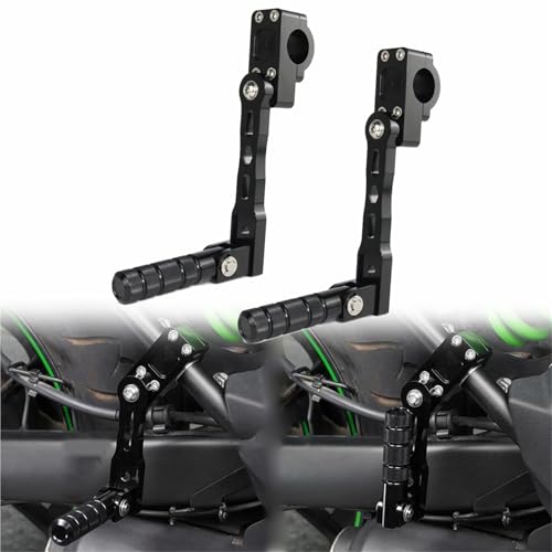 Repose-Pieds Réglable 32mm avec Fixation Multi-Angle pour Moto Cruiser