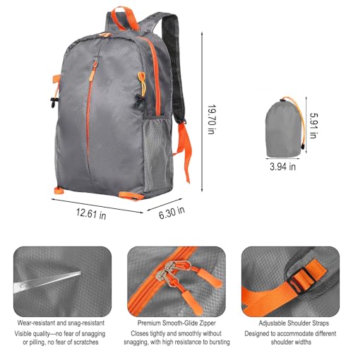 Mochila ligera resistente al agua para senderismo miniatura 2