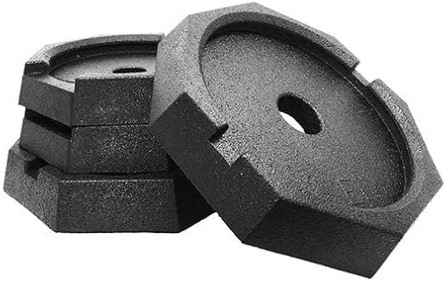 SnapPad HiWay RV Leveling Pads - Permanent Jack Stabilizers for RVs - 8" and 10" Round Leveling Jack Pads for HWH Leveling System - Heavy Duty Replacement for Blocks - Made in The USA (4-Pack)