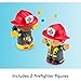 Fisher-Price Little People Toddler Toy Fire Truck Musical Push-Along Vehicle with 2 Figures for Pretend Play Ages 1+ Years