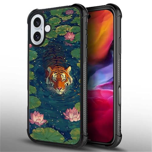 Coque iPhone 16 tigre évite les chutes avec son TPU antidérapant