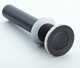 Rozin Oil Rubbed Bronze Bathroom Pop up Drain Vessel Basin Sink Strainers with Overflow