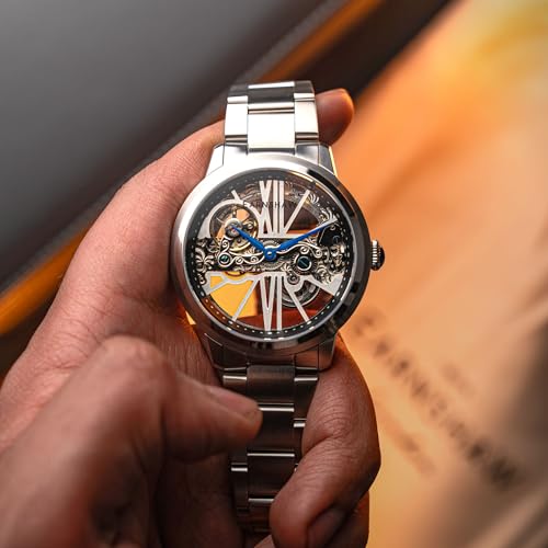 Image of Earnshaw Cornwall Bridge Automatic Silver Round Dial Men's Watch - ES-8287-11