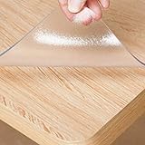 WLF-didian Tischdecke aus transparentem PVC-Kunststoff, abwischbare Tischdecke aus transparentem Kunststoff, Schreibtisch, 7 Größen, 2 Stärken,1.5mm,40 * 80cm