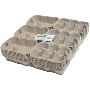 Supa Egg cartons, 24-piece | Traditional fiber egg carton | 100% recyclable and biodegradable,