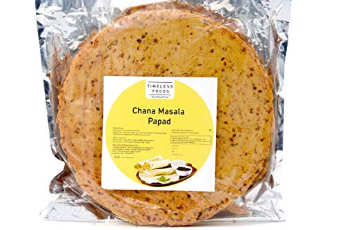 Image of Timeless Food Chana Masala Papad 200g | Fresh Handmade Rajasthani Chana Papad | Authentic Sardarsheher Snack