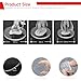 SIXPOINTS 100 Pieces Mix Acrylic Miniature Bases,25/30/40mm Round Model Bases 2mm Thick Circular Figure Display Stands Compatible with Gaming Miniatures or Wargames Role Playing Board Game Figure Toy