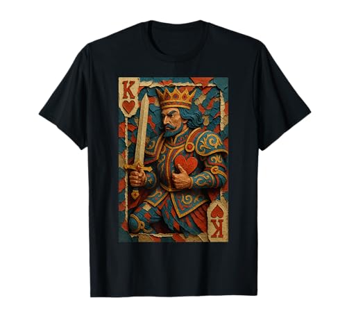 King of Hearts Playing Card Fantasy Paper Cut Lucky Poker T�V���c
