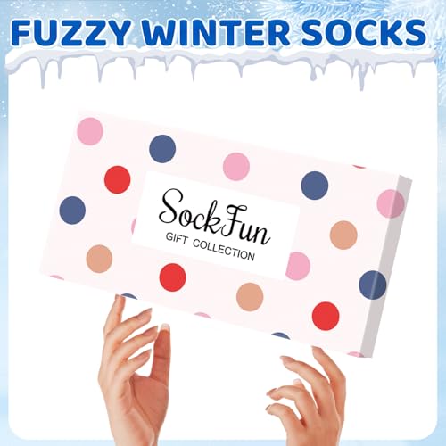 Image of Fuzzy Socks for Women - Fleece Sleep Soft Cozy Animal Socks, Christmas Stocking Stuffers