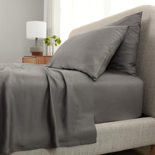 Cariloha Aloha Soft 4-Piece Sheet Set | Shade Gray | Queen | Made from 100% Viscose derived from Bamboo | Introductory Sheet Line
