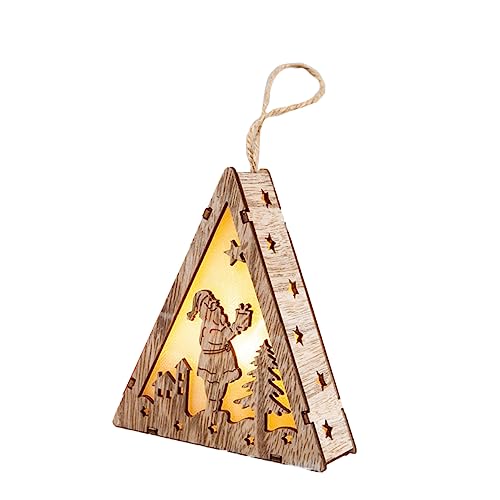 ABOOFAN 3 Peças Decoração Para Mesa De Natal LED Pendurado Ornamento Decoração De Mesa Enforcamentos