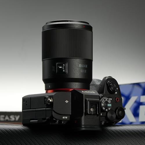 Image of Meike 50mm F1.8 Auto Focus STM Stepping Motor Full Frame Portrait Lens Compatible with Sony E Mount Cameras A7 A7R A74 A7R4 A7III A7RII A7RIII A7SIII A9