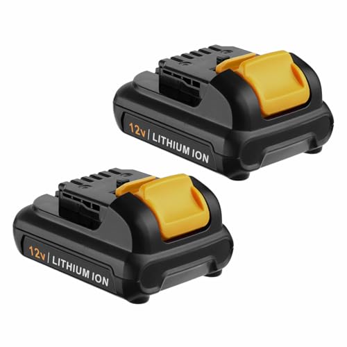 FirstPower 12V 4.0Ah DCB120 Battery Replacement - Compatible with Dewalt 12V Lithium Ion Max Power Tools DCB120 DCB121 DCB127-2Packs