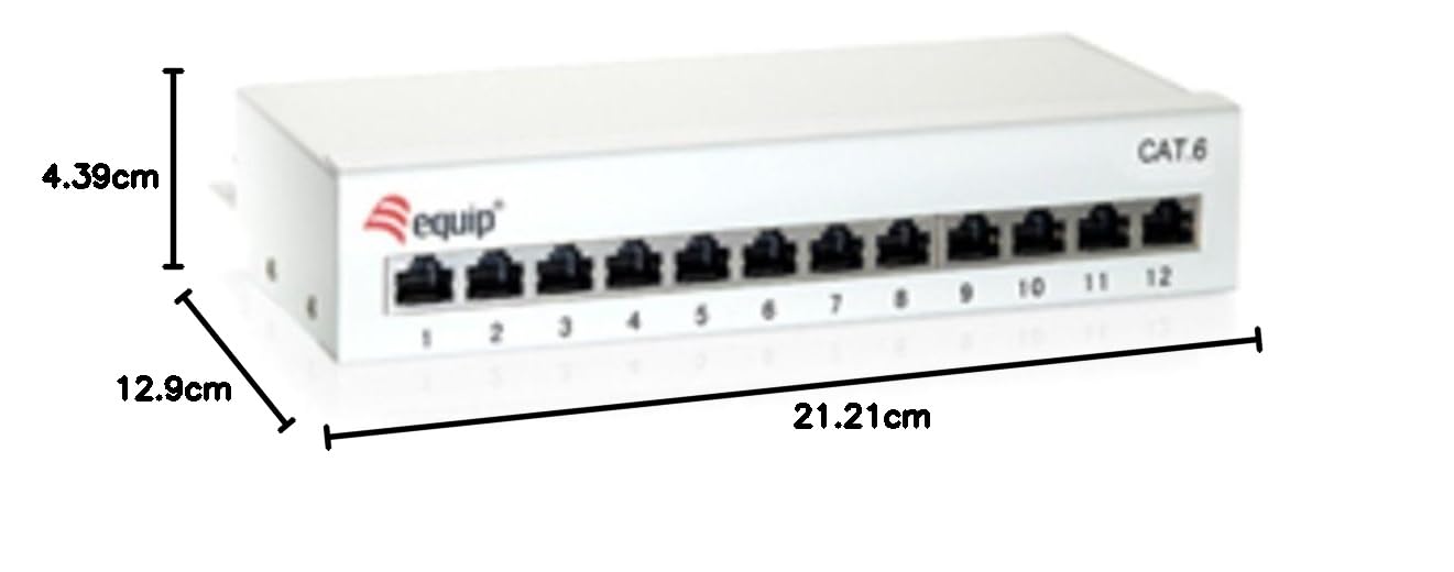 Equip 12-Port Cat.6 Desktop Patch Panel