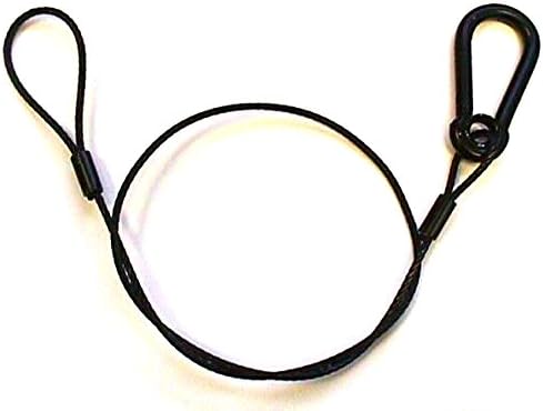30" Black Safety Cables (100 pack)