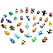 MONJITA 35 pcs Mini 3D Printed Animal Figurines, Flexible Articulated Fidget Wigglitz Toys, Cute Desk Decor, Party Favors, Goodie Bag Stuffers, Gifts for Kids Students Carnival Prizes Rewards (35pcs)