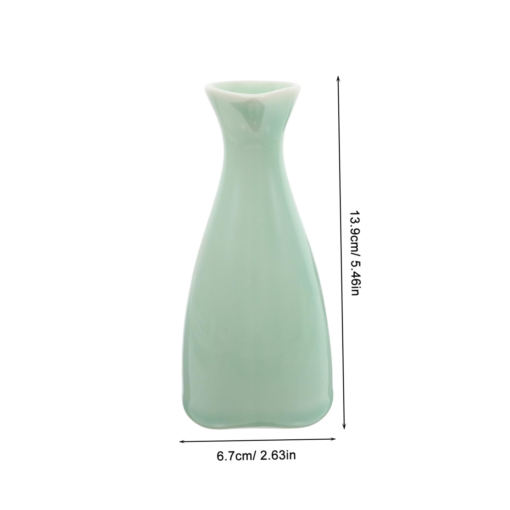Traditionelles Japanisches Sake Set Keramik mit Wärmeeinsatz Kleiner Sake Behälter und Becher für Tee und Wasser