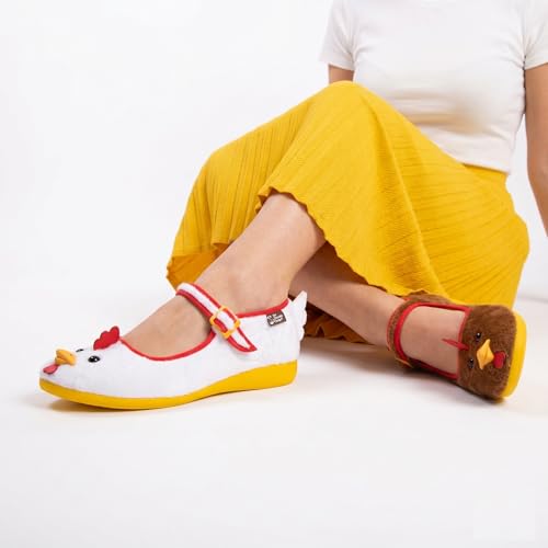 Image of Hot Chocolate Design - Women's Mary Jane Flat Dress Shoes with Adjustable Buckle-Strap