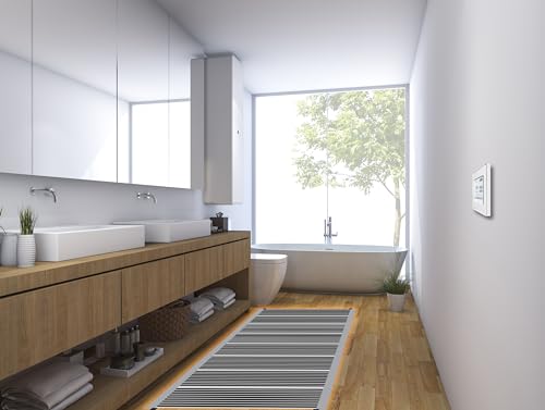 QuietWarmth Float QWARM1.5X5F120 Radiant Floor Heating Mat for Below Laminate, Wood, Luxury Vinyl Floating Flooring- Cuttable Mat Size 1.5'x5' 120 Volt (Covers 7.5sf) QuietWarmth Float QWARM1.5X5F120 Radiant Floor Heating Mat for Below Laminate, Wood, Luxury Vinyl Floating Flooring- Cuttable Mat Size 1.5'x5' 120 Volt (Covers 7.5sf)