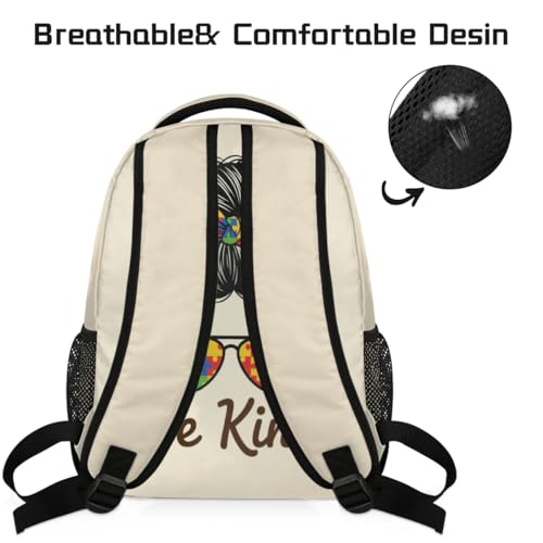 Mochila escolar de viaje Be Kind ideal para universidad y jóvenes 4