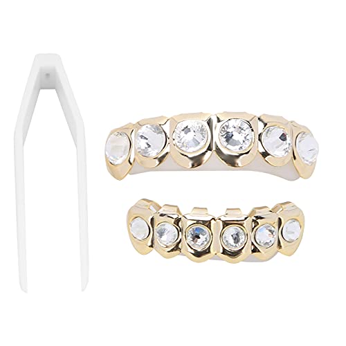 Hip Hop Dentes Falsos, Reutilizável Fácil de Usar Superior Inferior Bracelete Decoração para Festa p