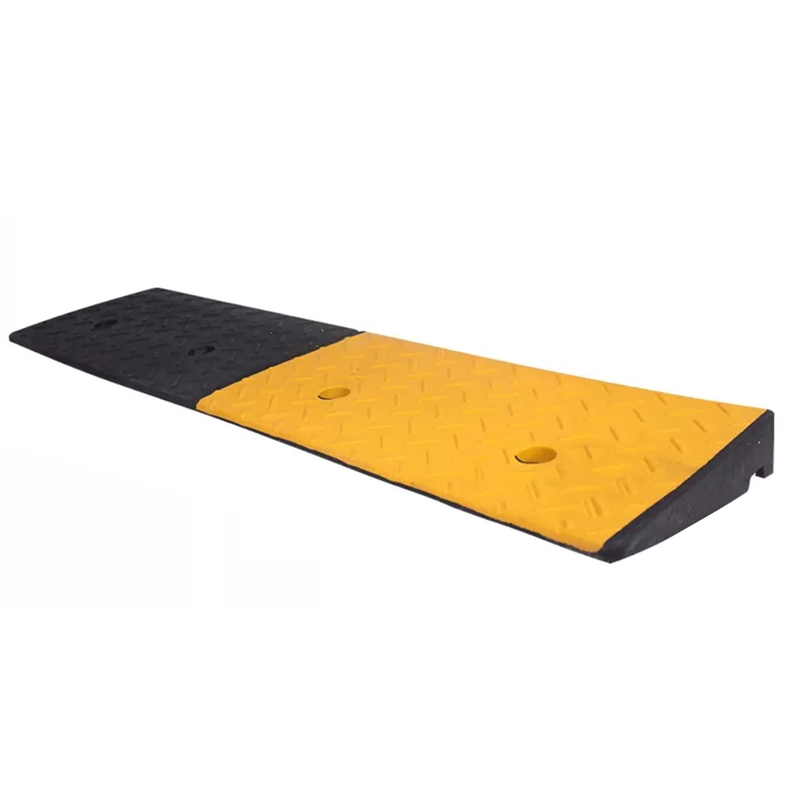 TRUNXUCL Rubbe Curb Ramp, Portable Lightweight Ramps Threshold for Driveway, Loading Dock, Sidewalk, Car, Scooter, Bike, Motorcycle, Wheelchair Mobility (Size : 100x35x15cm)