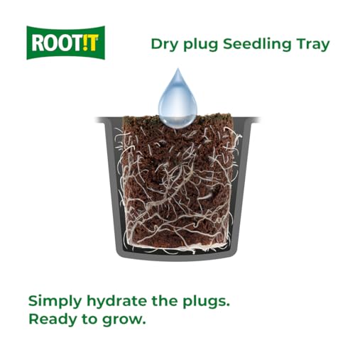 ROOT!T 24 Seed Starter Kit With Coco Coir Dry Plugs Reusable Seedlings Tray For Nursery Growing Propagation Peat Free Germination Kit - Image 3