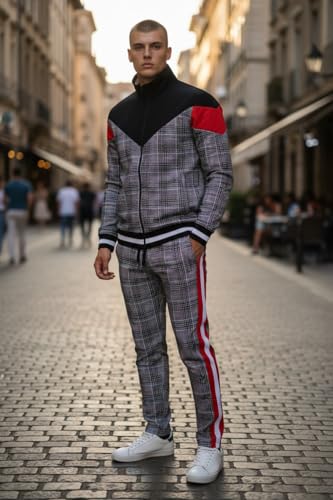 Image of SCREENSHOT Screenshotbrand Mens Hip Hop Slim Fit Track Pants - Athletic Jogger Bottom with Side Taping