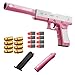YYSQ Shell Ejection Soft Bullet Toy Gun,1:1 Size Glock Toy Gun with Magazine Look Real for Boy Gift,Training or Play (Pink)