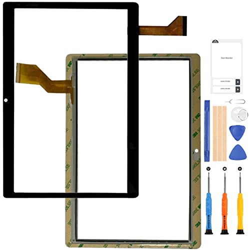 Screen Replacement For 10.1'' Inch Zonko K105 Tablet Pc Front Outter K105 Touch Screen Panel Digitizer Sensor Glasstablet Pc Multi-Touch Repair Parts Kits (External Screen: 16.7 * 23.8Cm) (Black) #TOP6