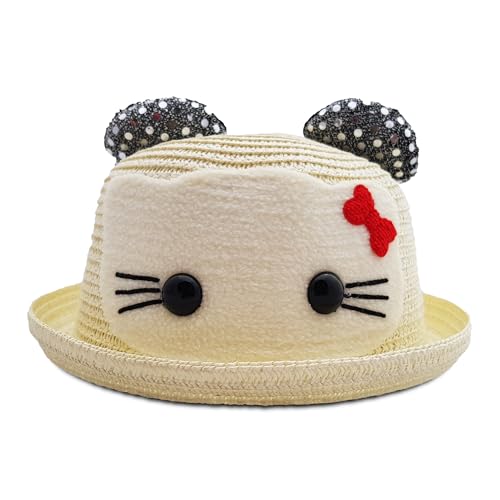 Image of VRITRAZ Baby Boy's and Girl's Kids Children Cute Printed Cartoon Gift Summer Fancy Dress Straw Fasion Hat Cap 1