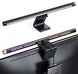Seenda RGB Monitor Light Bar, E-Reading LED Task Lamp with RGB Backlit, Adjustable Brightness/Color...