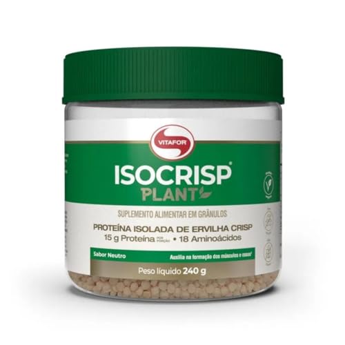 Isocrisp Plant Vegan Vitafor Proteina Isolada 240g pote