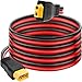 Solar Panel Extension Cable XT60 to XT60 Female Male Connector for Ecoflow Delta River Max Bluetti Anker SOLIX Portable Power Station Generator 160W 220W 400W RC LiPo Battery Power Adapter Lead 8.2FT
