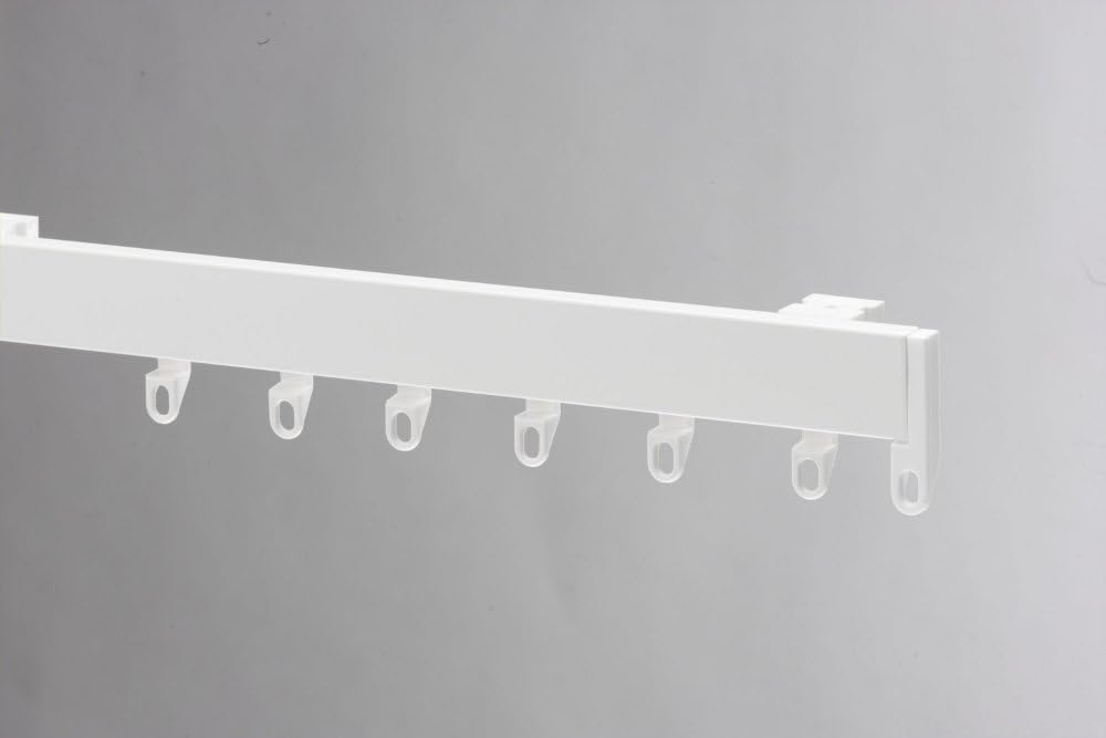 Swish Supreme Glide Aluminium Curtain Track Set, White, 225 Cm