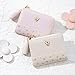 Stylifeo Fashion Wallets Girls Cute Small Bow Wallet Aesthetic Card Holder Bifold Wallet Coin Purse Cash Pocket with Zipper for Women, Beige, PU Leather