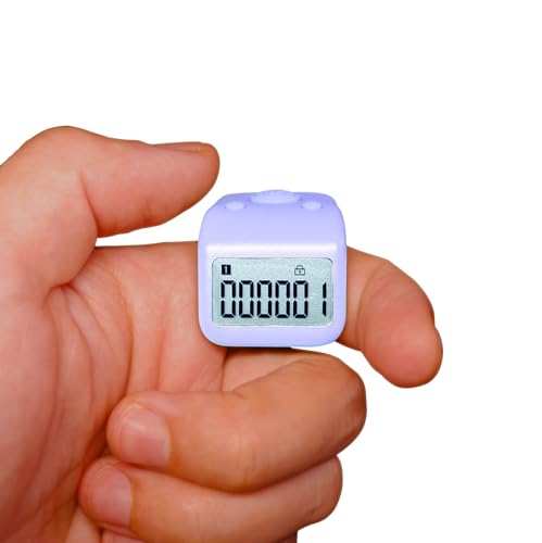 Image of Rechargeable Silent Finger Counter 6 Channels Digital Tasbih Tally Clicker with LED for Prayer Knitting Sports Gift