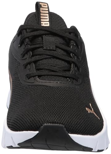 PUMA Women's Flexfocus Lite Modern Cross Training Shoes, Black-Gold, 11 - Image 3