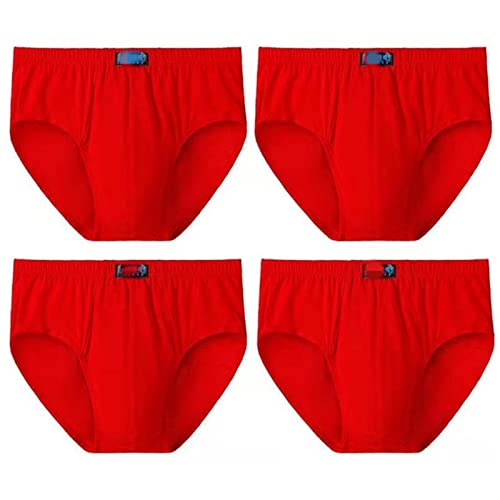 Calzoncillos bóxer de algodón contra rozaduras pack 4 calzones transpirables cintura alta