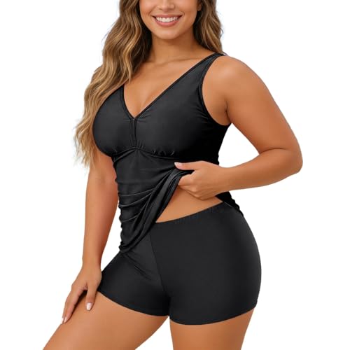Tankini 2 pièces confort bretelles de baignade plage maillot de bain femme