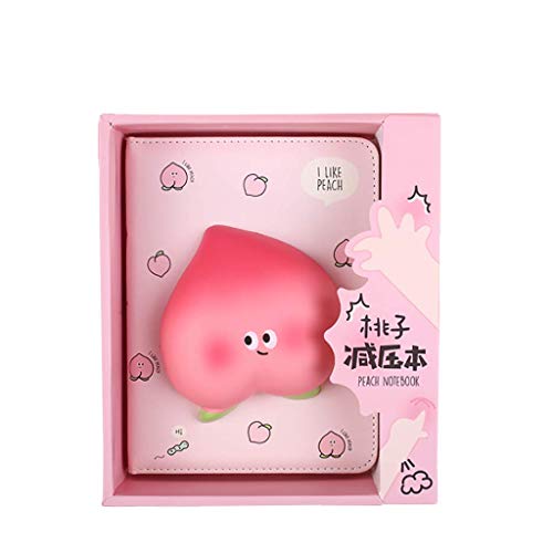 XIAOXIONG Cuaderno, Cuaderno De Descompresión Diario De Estudiante Lento Rebote Animal Libro De Mano Super Brote Lindo Niña Corazón Papelería Little Peach