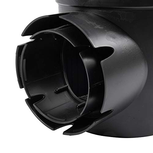 Nds Round Spee-D Catch Basin Drain With 1 Outlet, 6 In., Black #TOP3
