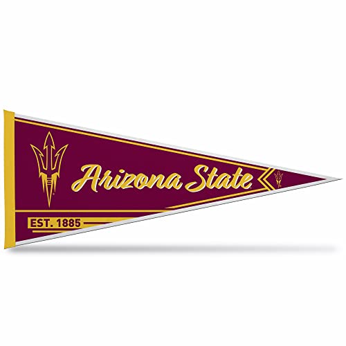 rico industries ncaa classic 1234 x 3034 felt wall dcor pennant - great for homebed roomman cave dcor