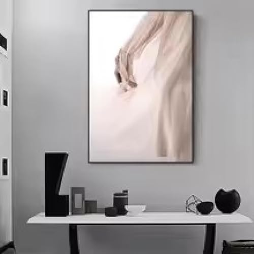 Impressions sur toile de paysages roses avec cadre de haute qualité