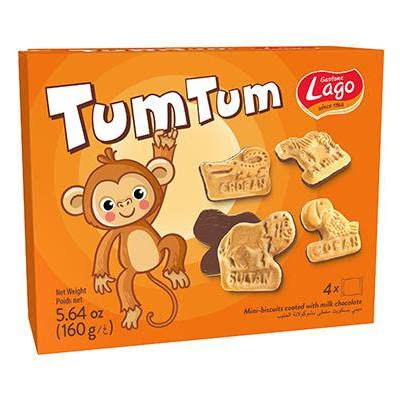 LAGO TUM TUM MINI BISCOTTI CIOCCOLATO LATTE GR160 - 20 unità