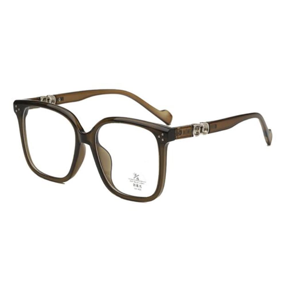 PUB Black Frame Square Large Frame Glasse Anti Blue Light Glasse for Women Men Myopia Glasses