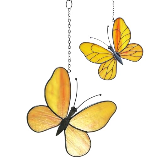 Mariposa decorativa de cristal para ventanas de porche y terrazas soleadas 7