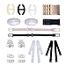 Produktbild BH-Strap-Halter, BH-Zubehör-Set von 12 für Frau Mädchen mit verstellbaren BH unsichtbare Straps BH-Clips und Extender Schulterpolster Multi Style Set